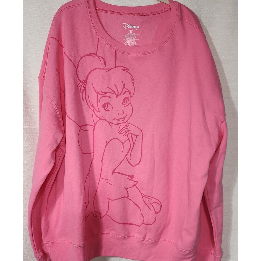 Disney Tinkerbelle pink sweatshirt woman's 3X